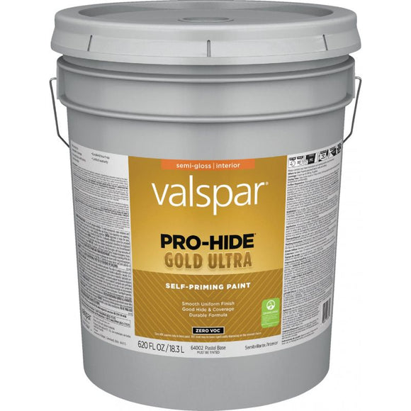 Valspar® Pro-Hide® Gold Ultra Interior Self-Priming Paint Semi-Gloss 5 Gallon Tint White