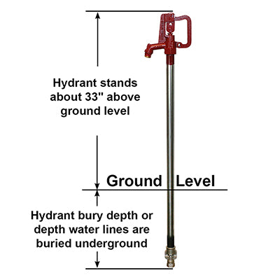 Merrill Mfg CNL7503 No Lead Frost Proof C-1000 Series Yard Hydrant, 3/4 Pipe Connection, 3 ft. Bury, with Galvanized Steel Stand Pipe