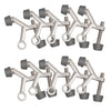 Design House Satin Nickel Standard Hinge Pin Door Stop, 10-Pack 2-1/8 in. x 1-3/4 in.