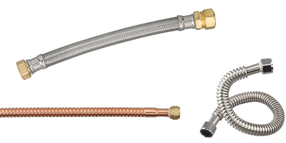 Homewerks 3/4 in. FIP each X 3/4 in. D FIP 24 in. Copper Water Heater Supply Line