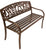 Leigh Country Welcome Metal Bench Brown 25